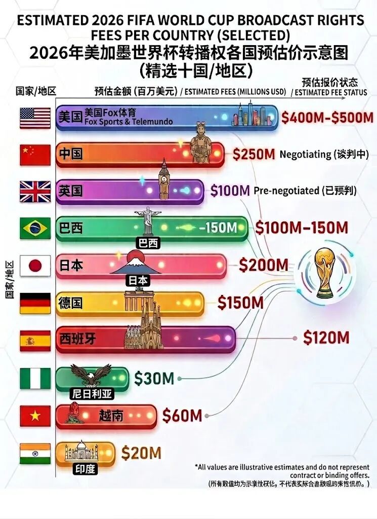 2026年世界杯直播去哪看？央视转播权还没定